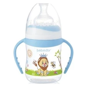 B-88322 Desenli Geniş Ağız Kulplu Biberon 150 ml