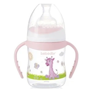 B-88322 Desenli Geniş Ağız Kulplu Biberon 150 ml