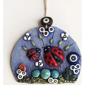 Uğurböceği Nazarlık Seramik Duvar Süsü