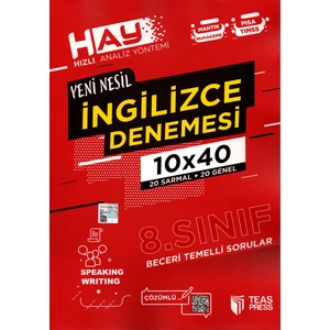 Teas Press 8. Sınıf İngilizce Denemesi 40 Adet