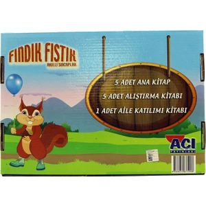 Açı Yayınları Okul Öncesi Fındık Fıstık Akıllı Sincaplar 48+ Ay 11 Kitap