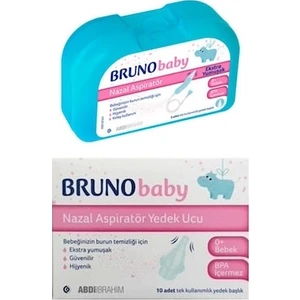 Baby Nazal Aspiratör Yedek Uç + Bruno Baby Nazal Aspiratör - Abdi İbrahim