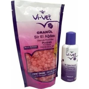 Vivet Pudralı  Boncuk Ağda 250 ml + Vivet Ağda Yağı 150 ml