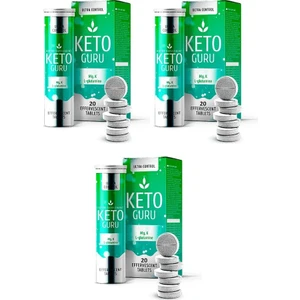Keto Guru 20 Efervesan Tablet 3 Kutu