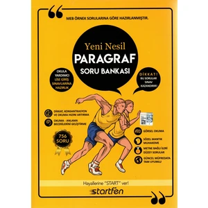 Startfen Yayınları Lgs 8. Sınıf Yeni Nesil Paragraf Soru Bankası