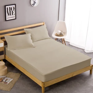Kumaş Lastikli Çarşaf Takımı Açık kahve 100 x 200 cm