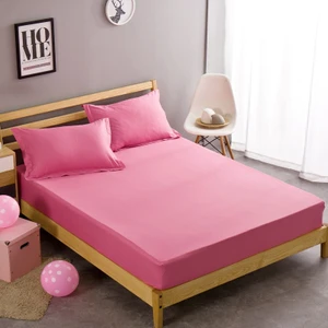 Kumaş Lastikli Çarşaf Takımı Pembe 100 x 200 cm