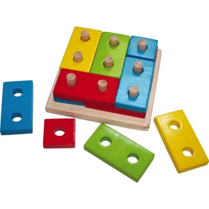 Ahşep Eğitici Oyuncak Blok Puzzle Sök-Tak Çocuk Kutu Oyun
