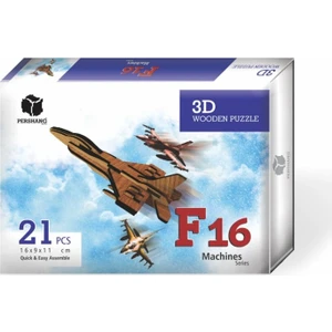 F16 Jet Uçak 3 Boyutlu Yapboz