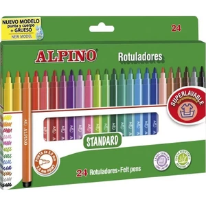 Standart Keçeli Kalem Seti 24 Parça Renkli ve Suya Dayanıklı Kullanım İçin