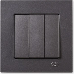 Günsan Eqona Füme Üçlü Anahtar Çerçeveli