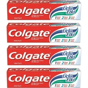 Üçlü Etki Diş Macunu 50 ml x 4 Adet