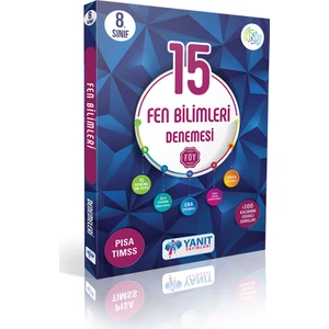Yanıt Yayınları  8. Sınıf 15 Fen Bil. Denemesi Video Çözümlü