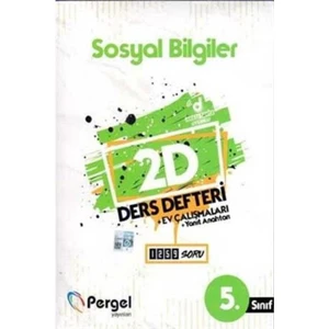 Pergel 5. Sınıf Sosyal Bilgiler 2D Ders Defteri-Ev Çalışmaları-Yanıt Anahtarı