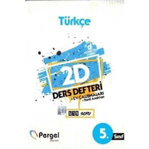 Pergel 5. Sınıf Türkçe 2D Ders Defteri-Ev Çalışmaları-Yanıt Anahtarı