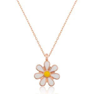 Gümüş Papatya Kolye