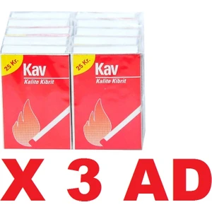 Kibrit 10'lu Paket x 3