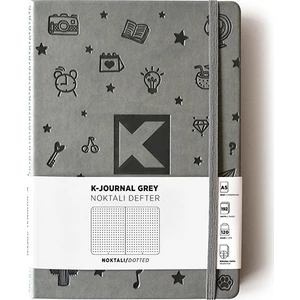 K-Journal Noktalı Defter Gri
