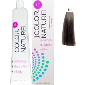 Color Naturel Saç Boyası 8.1 Küllü Açık Kumral 100 ml