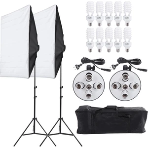 Softbox 5 Duylu 2li Kit Lambalı Youtube Video & Fotoğraf