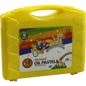 18 Renk Pastel Boya Sarı Kutu