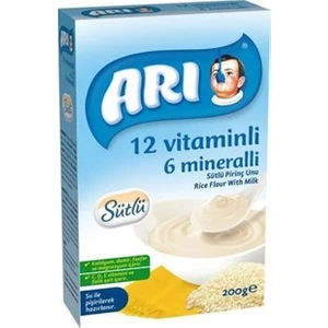 Mama 12 Vitaminli 200 gr 7 Mineralli Sütlü Pirinç Unu 6'lı Paket