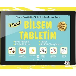 Hayat Okul Yayınları Bilsem Tabletim 1. Sınıf Sınava Hazırlık Kitabı - Elif Erdoğan
