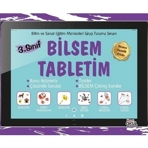 Hayat Okul Yayınları Bilsem Tabletim 3. Sınıf Sınava Hazırlık Kitabı - Elif Erdoğan