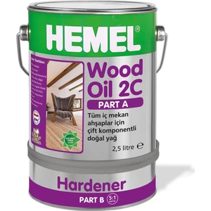 Wood Oil 2C Çift Komponentli Doğal Yağ Black 300 gr