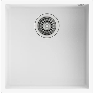Square 40 x 40 Tg Tezgahaltı Beyaz Granit Evye