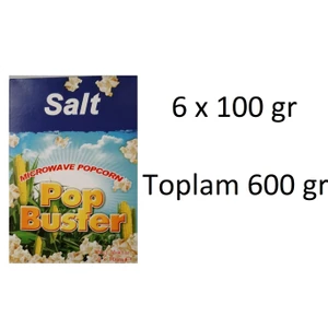 Pop Buster Mikdodalgada Patlamış Mısır 6 x 100 gr