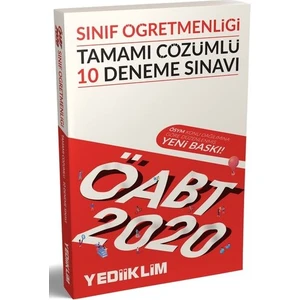 Yediiklim Yayınları 2020 KPSS ÖABT Sınıf Öğretmenliği Tamamı Çözümlü 10 Deneme Sınavı