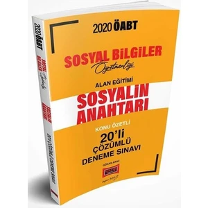Yargı Yayınevi 2020 ÖABT Sosyal Bilgiler Öğretmenliği Alan Eğitimi Konu Özetli 20'Li Çözümlü Deneme Sınavı