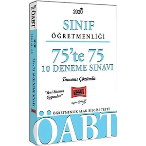 Yargı Yayınevi 2020 ÖABT Sınıf Öğretmenliği 75’te 75 Tamamı Çözümlü 10 Deneme Sınavı