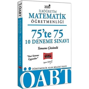 Yargı Yayınevi 2020 ÖABT İlköğretim Matematik Öğretmenliği 75’Te 75 Tamamı Çözümlü 10 Deneme Sınavı