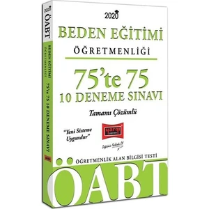Yargı Yayınevi 2020 ÖABT Beden Eğitimi Öğretmenliği 75’Te 75 Tamamı Çözümlü 10 Deneme Sınavı