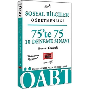 Yargı Yayınevi 2020 ÖABT Sosyal Bilgiler Öğretmenliği 75’te 75 Tamamı Çözümlü 10 Deneme Sınavı