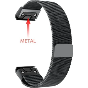 Garmin Fenix 5 - 5 Plus - 5 Sapphire İçin Manyetik Mıknatıslı Kordon