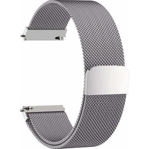 Fitbit Versa İçin Milanese Paslanmaz Çelik Kordon - Gümüş