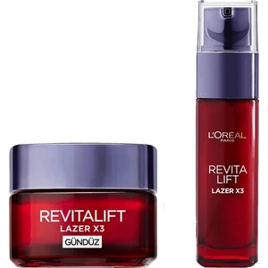 L'Oréal Paris L'oreal Paris Dermo Expertise Revitalift Laser X3 Ailesi Cilt Serumu 30 ml + Gündüz Kremi 50 ml