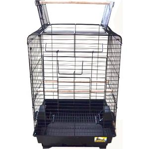 Qhpet Eurogold  Cage Papağan Kafesi Siyah 40,5X40,5X59,5 (4)