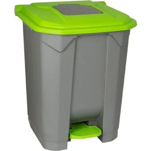 Konteyner Bahçe Çöp Kovası Tekerlekli Yeşil Kapak 50 lt