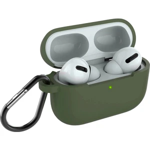 Coverzone Airpods Pro Kılıf Mat Darbe Emici Profesyonel Termoplastik Kancalı Yeşil
