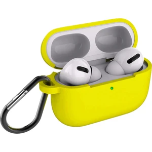 Coverzone Airpods Pro Kılıf Mat Darbe Emici Profesyonel Termoplastik Kancalı Sarı