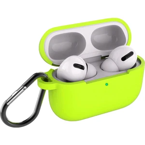 Coverzone Airpods Pro Kılıf Mat Darbe Emici Profesyonel Termoplastik Kancalı Açık Yeşili