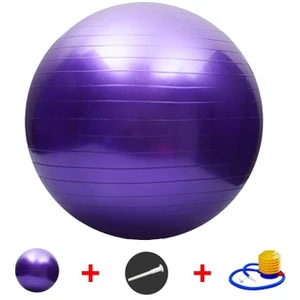 65 cm Fitilli Pilates Topu ve Pompa Seti Pilates Denge Yoga Spor Egzersiz Top Jimnastik Fitness Gym