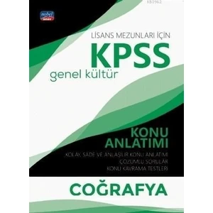 Nobel Sınav Yayınları KPSS Lisans Coğrafya Genel Kültür Konu Anlatımı