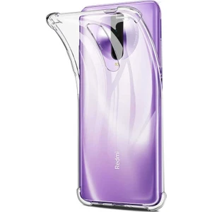 Xiaomi Redmi K30 Kılıf AntiShock Ultra Koruma Sert Kapak Şeffaf