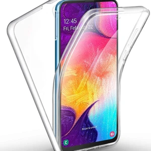 Samsung Galaxy A51 Kılıf Ön Arka Şeffaf Silikon Koruma Şeffaf