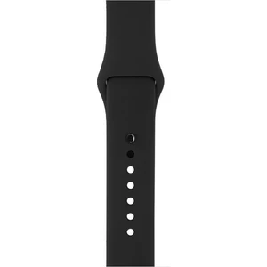 Apple Watch Uyumlu İçin 40 mm Large Beden(L SIZE) Silikon Kordon Siyah